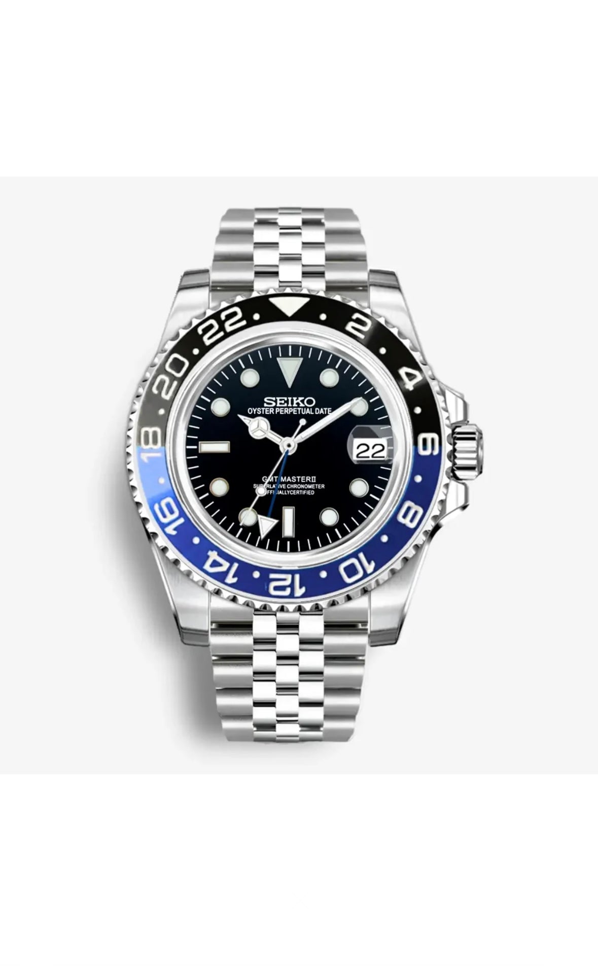 Seiko Mod GMT Batman