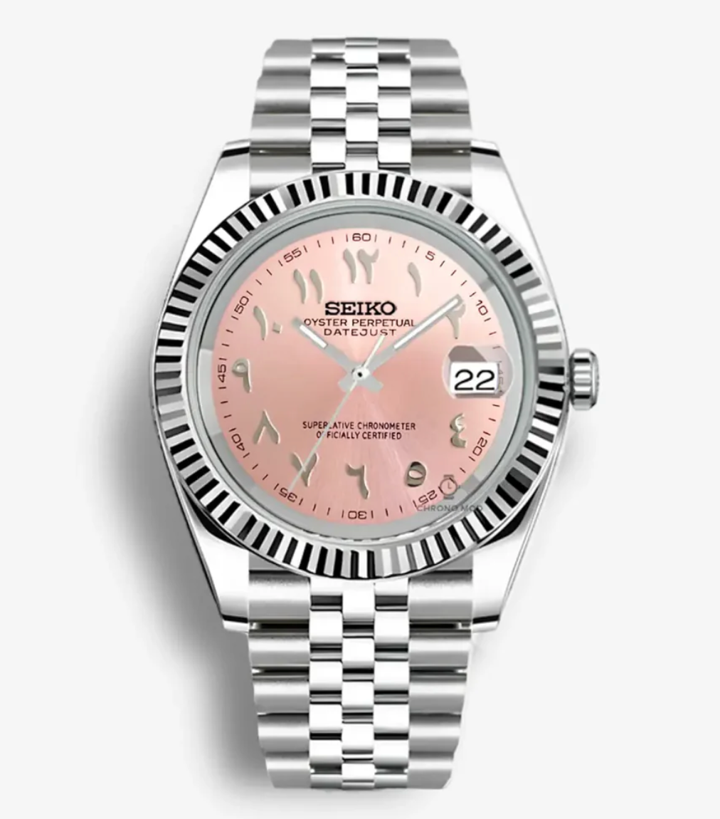 Seiko Mod Arabic Dial Rose