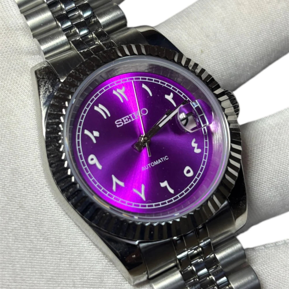 Seiko Mod Arabic Automatic Violet