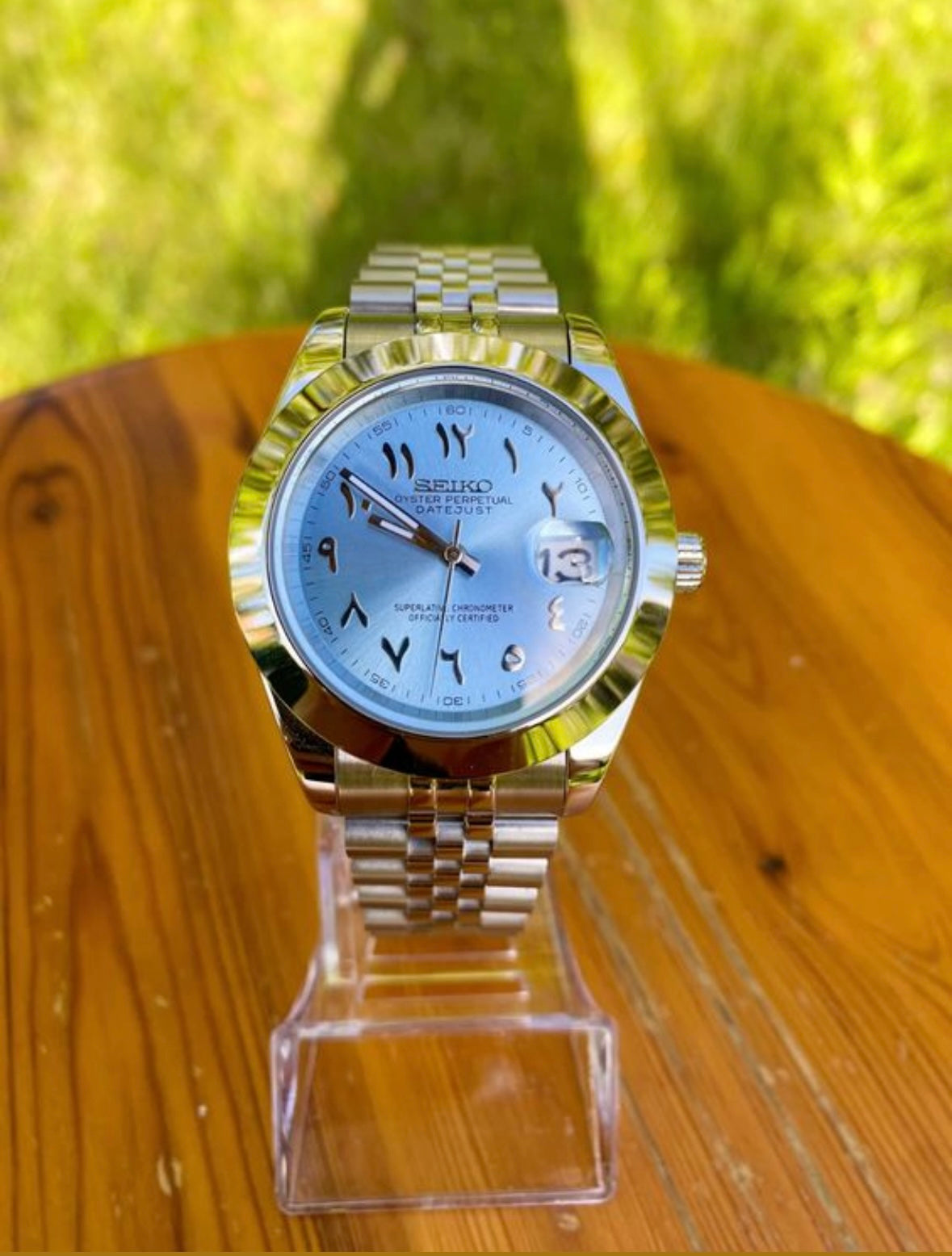 Seiko Mod Arabic Dial Bleu