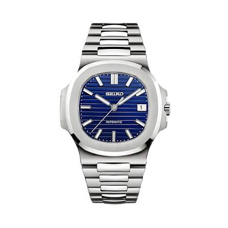 Seiko Mods Nautilus Blue