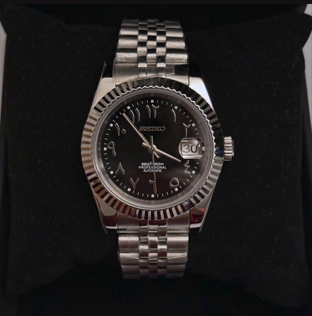 Seiko Mod Arabic Automatic Noire