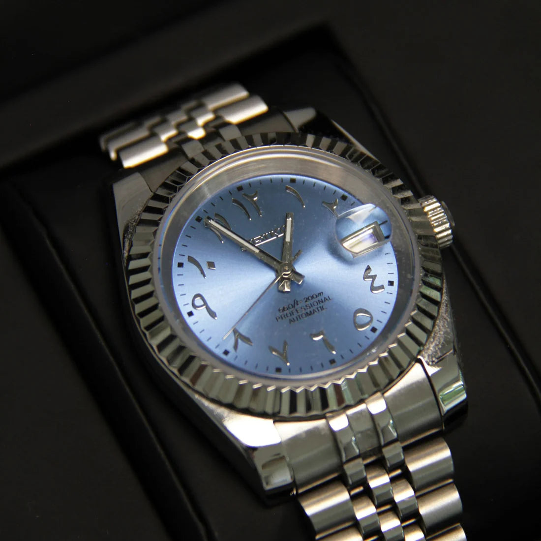 Seiko Mod Arabic Automatic Bleu