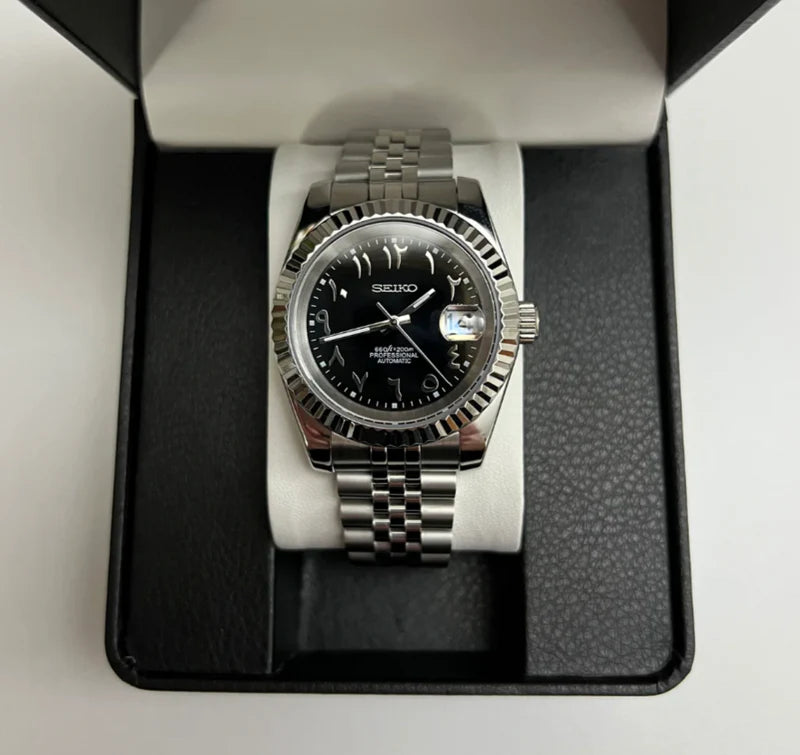 Seiko Mod Arabic Automatic Noire