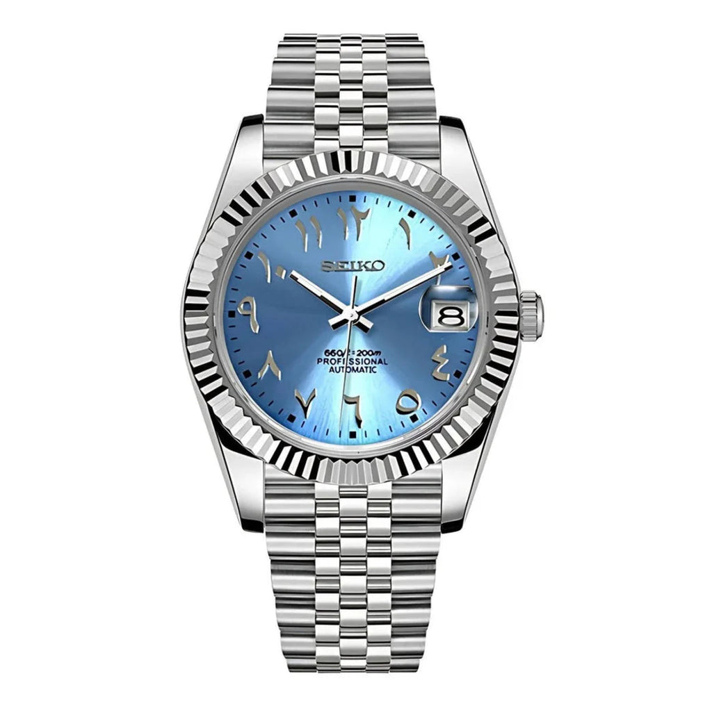 Seiko Mod Arabic Automatic Bleu