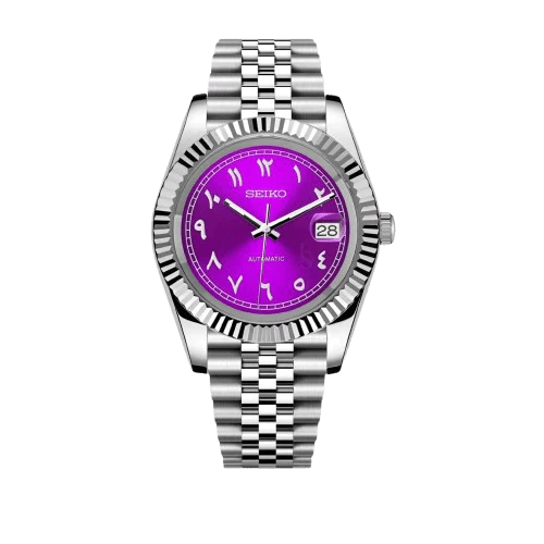 Seiko Mod Arabic Automatic Violet