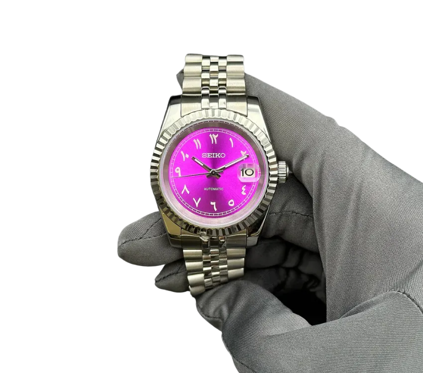 Seiko Mod Arabic Automatic Violet