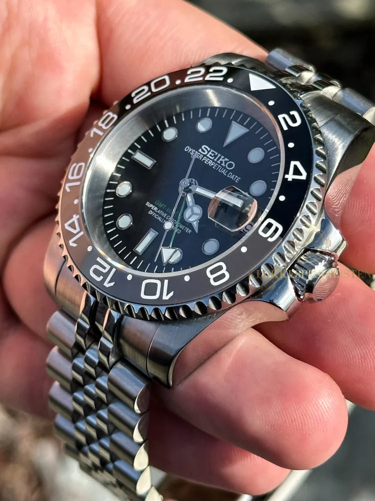 Seiko Mod GMT Bruce Wayne